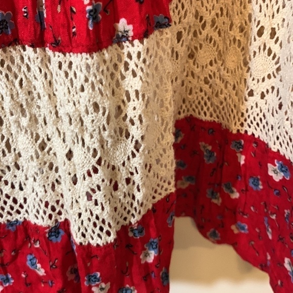 Prairie Pleated Flower Printed Maxi Skirt - Picture 5 of 6